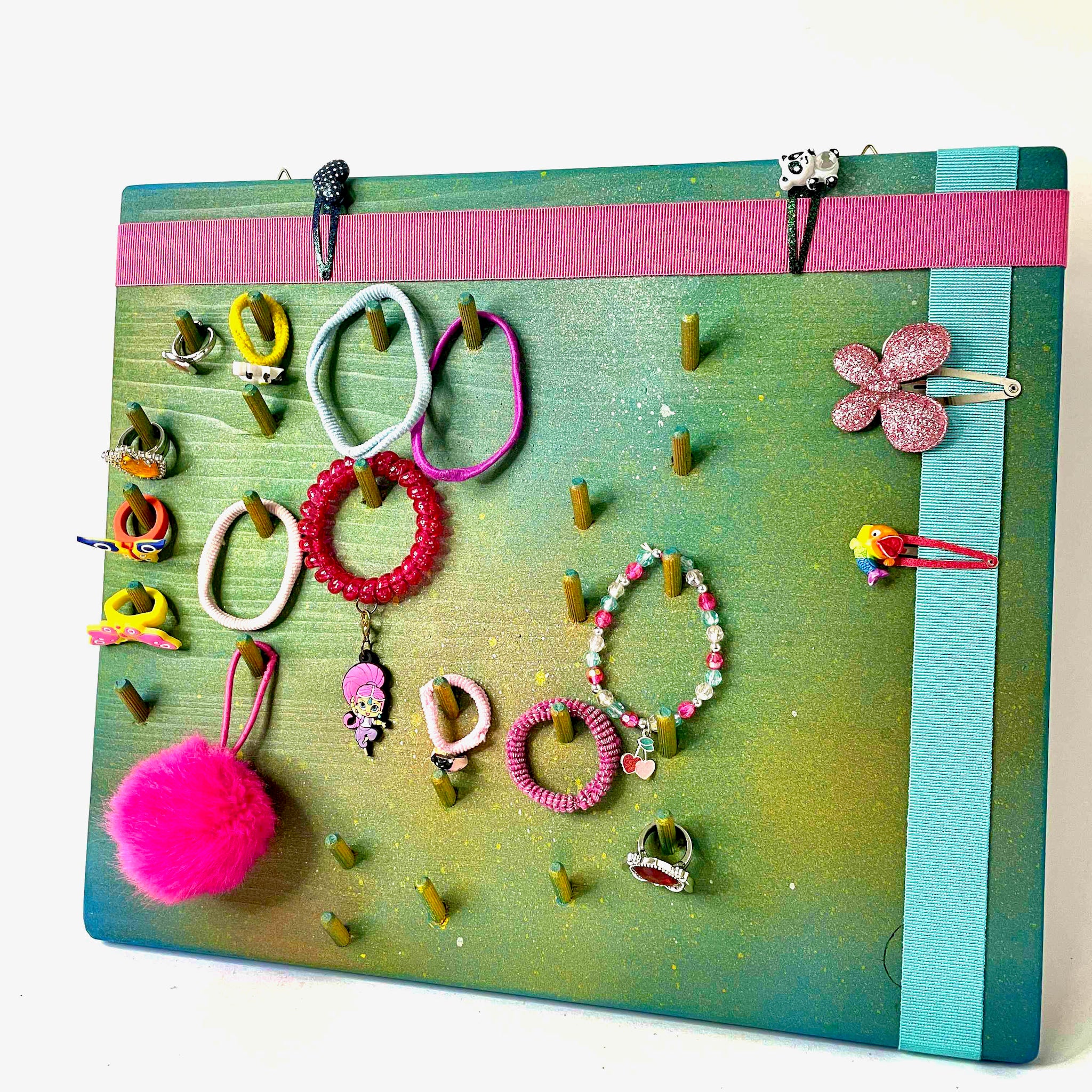 Jewelry storage made of wood hand-painted - Theca S9 piccola